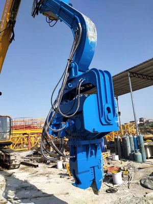 Πιστοποιημένο ISO 20Ton Excavator Hydraulic Pile Vibro Hammer With 2.5M Vice Arm Μηχανήματα κατασκευής