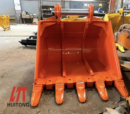 Ανθεκτικότητα Βαρύ φορτίο Excavator Bucket Q355B NM400 Δόντια βολφραμίου 800-1200mm