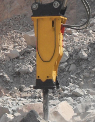 Σπάσιμο βράχου / σκυροδέματος Excavator λειτουργία υδραυλικό σφυρί με αποδεκτό OEM 100%